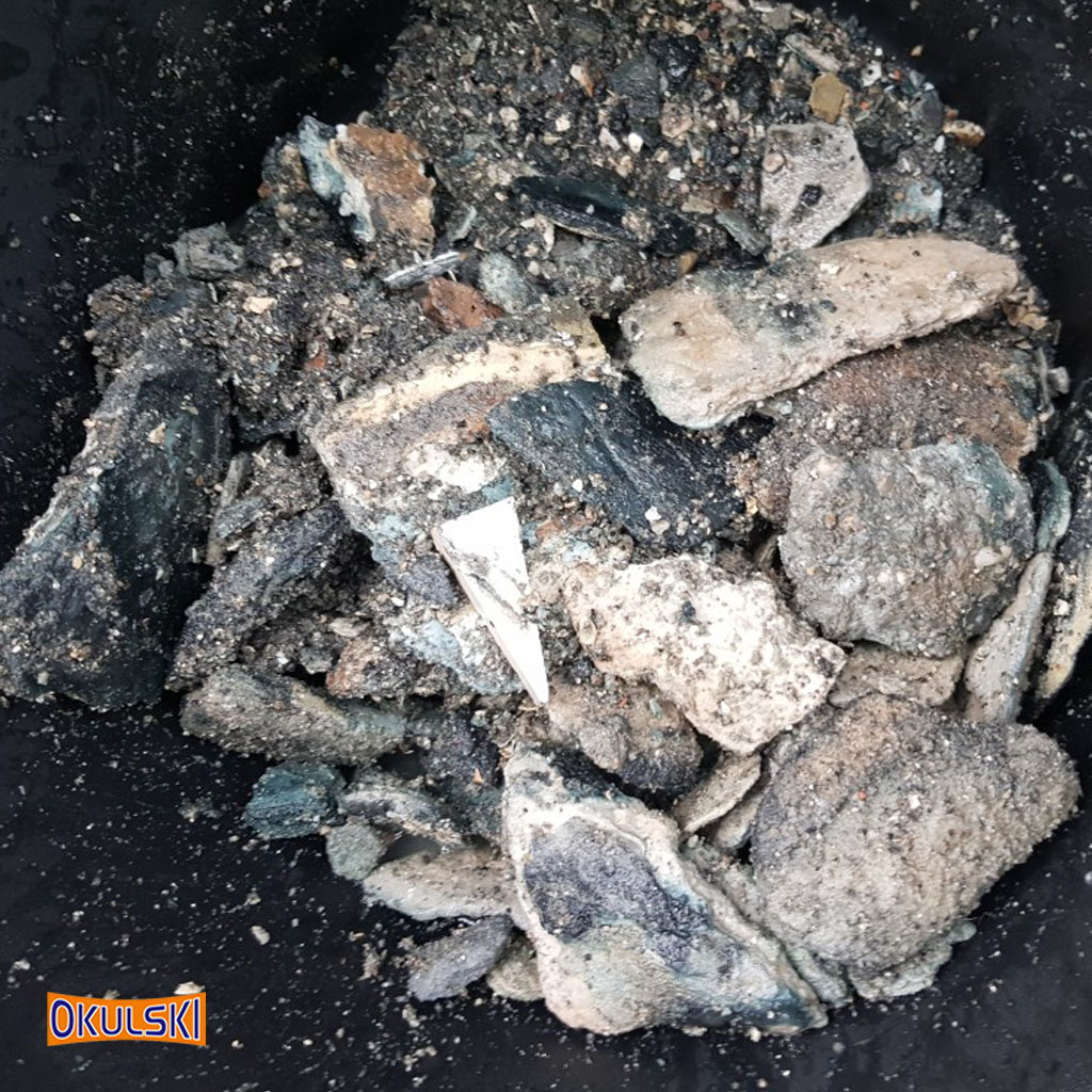 Gruz usunięty z systemu kanalizacji, metoda WUKO Okulski Grzebienisko, gmina Duszniki, powiat Szamotulski, wielkopolska