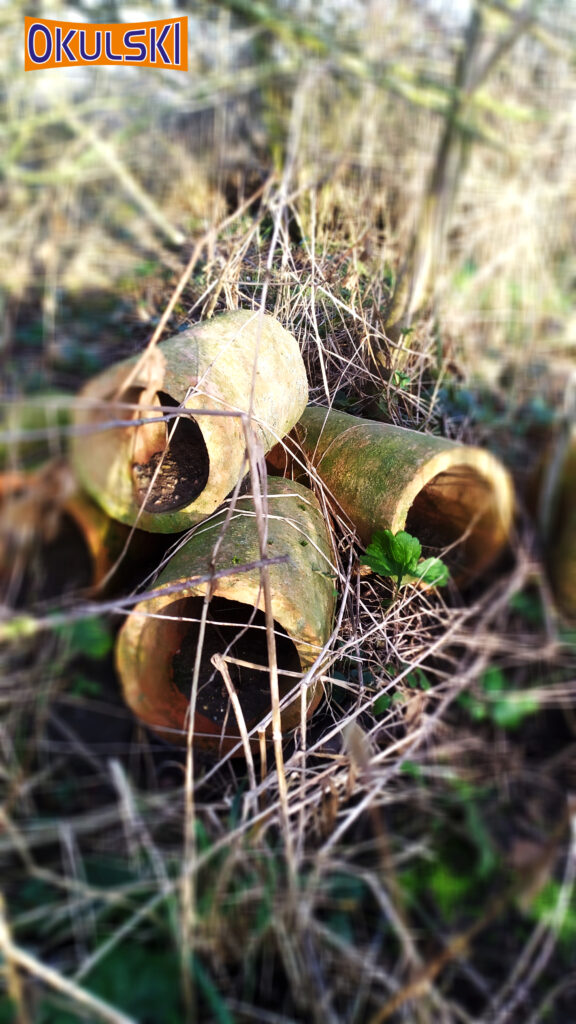 rury odpływowe w buku, niedaleko Stęszewa, 9 km od Opalenicy, 50 min od Nowego Tomyśla, pół godziny od Poznania, powiat poznański