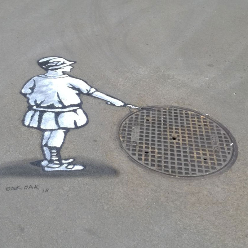 Studzienka kanalizacyjna poprawiona przez OakOak., Wuko Okulski